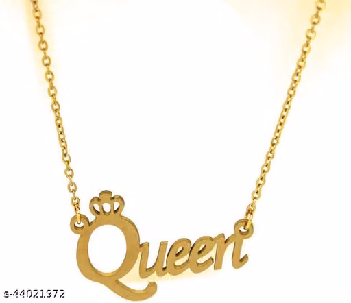 Queen Crown Pendant Necklace for Women & Girls