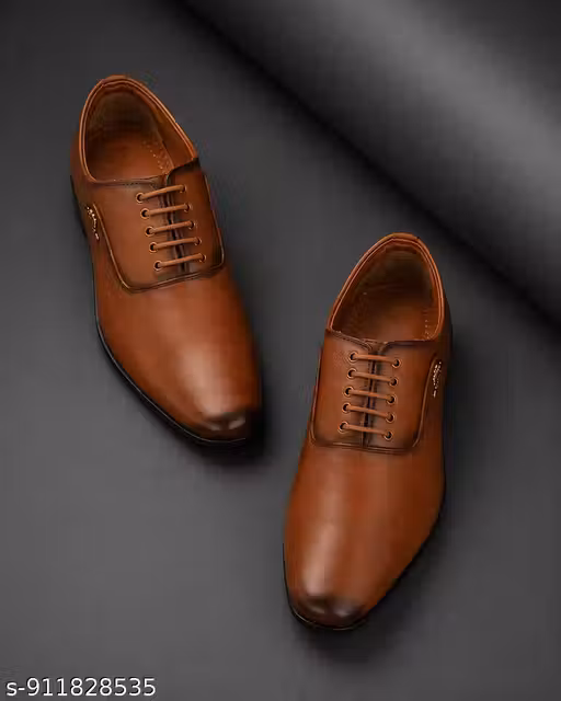 Premium Brown Formal Lace-Up Shoes for Men | Stylish Office & Party Wear Footwear