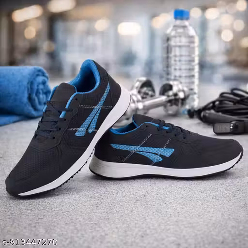 NPP Sagaa Sports Shoes for Men | Latest Stylish Casual Sports Shoes | Running Shoes for Men | Lace up Light weight Shoes for Runnng , Walking Gym , Trekking , Hiking and Party | Running Shoes for men