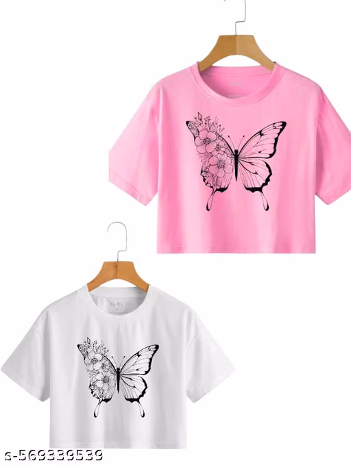 Women’s New York Printed Half Sleeve Crop T-Shirt