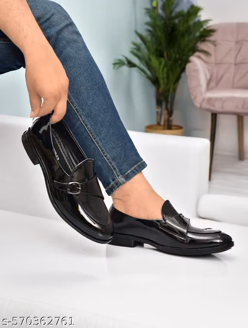 Fabulous Men,s Black Formal Party Wear Shoes For Men,s