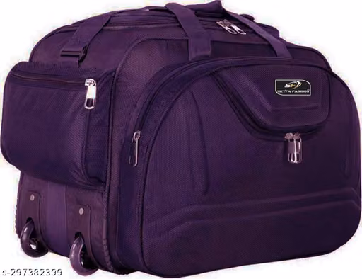 Large Travel Duffle Bag with Wheels & Multiple Compartments