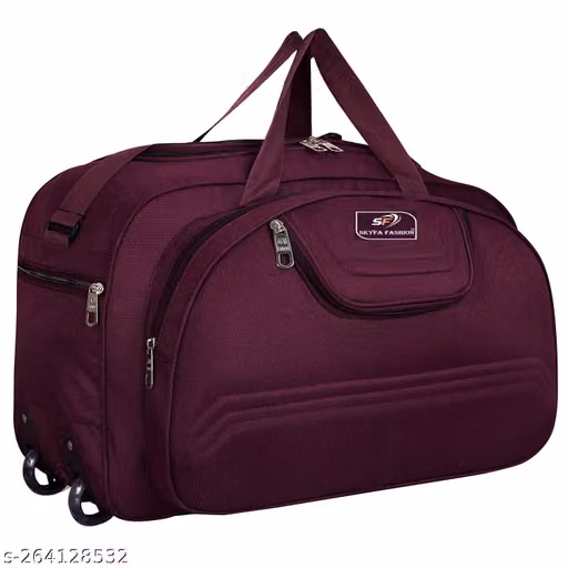 Large Travel Duffle Bag with Wheels & Multiple Compartments