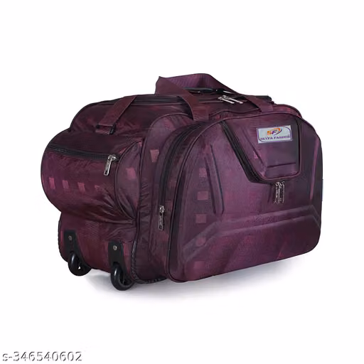 Large Travel Duffle Bag with Wheels & Multiple Compartments