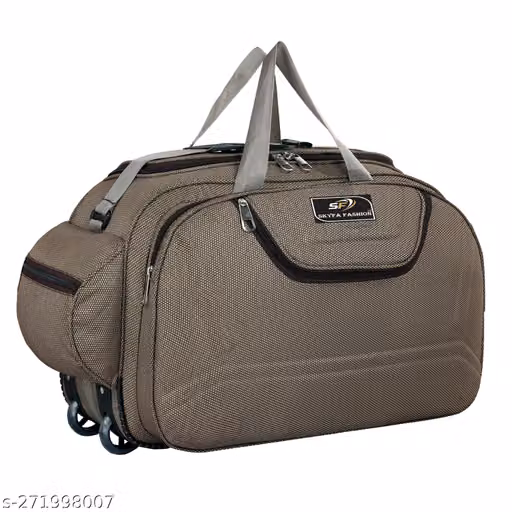 Large Travel Duffle Bag with Wheels & Multiple Compartments