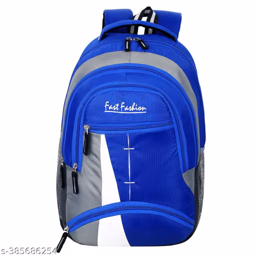 Blue Multi-Compartment Backpack for School, College & Travel