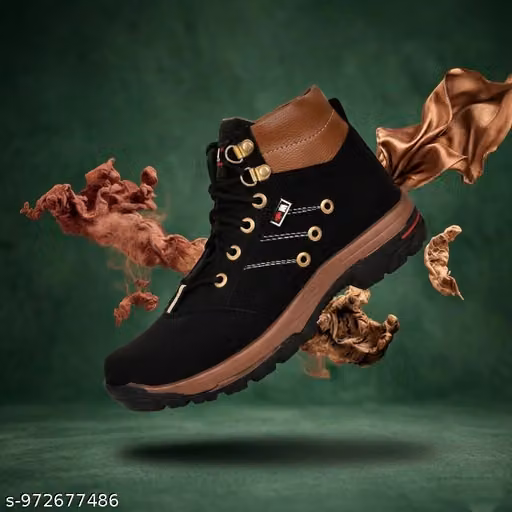 DOCWALK Men's Premium High-Ankle Hiking & Casual Boots | Stylish Outdoor Boots For Men