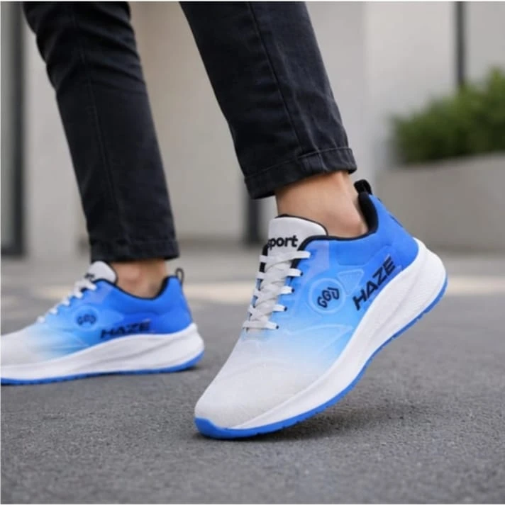Men's Stylish Sports Running Shoes – Blue & White