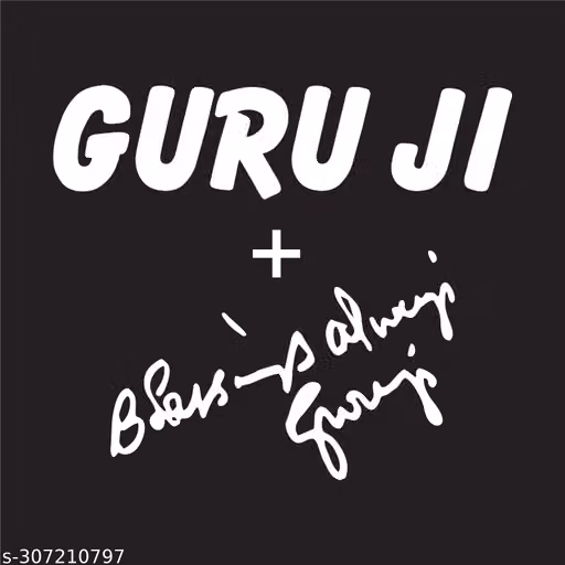 Guru Ji Baba Ji Sticker | Stylish Spiritual Quote Decal