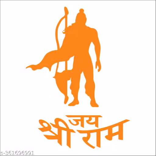 Jai Shree Ram Lord Ram Sticker – Religious Car & Bike Decal