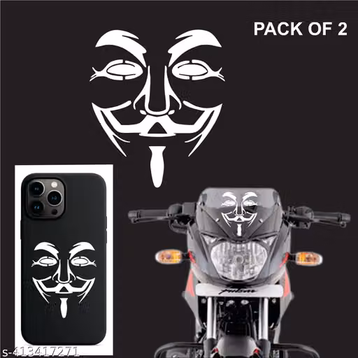 Anonymous Mask For Bike, Car, Mobile, Laptop etc