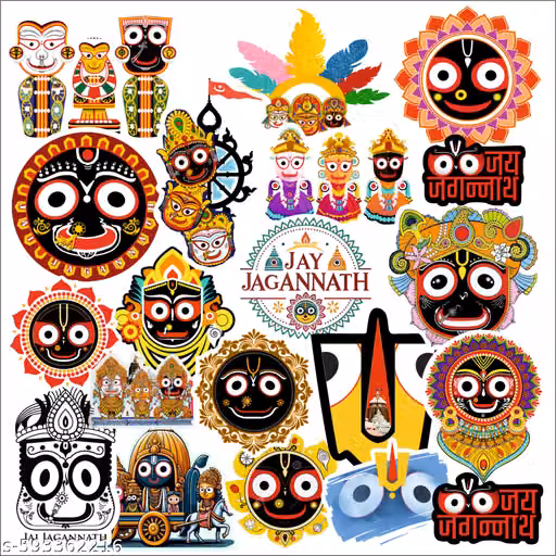 JAGANNATH STICKER pack of 20 pcs