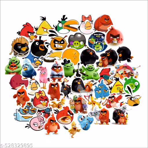 Angry Birds Sticker pack of 50 | used Bike, Car, Laptop, Fridge, Book etc