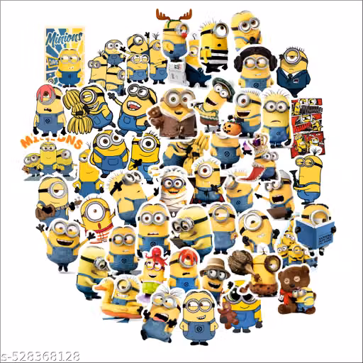 MINION Sticker For Decor Product pack of 50