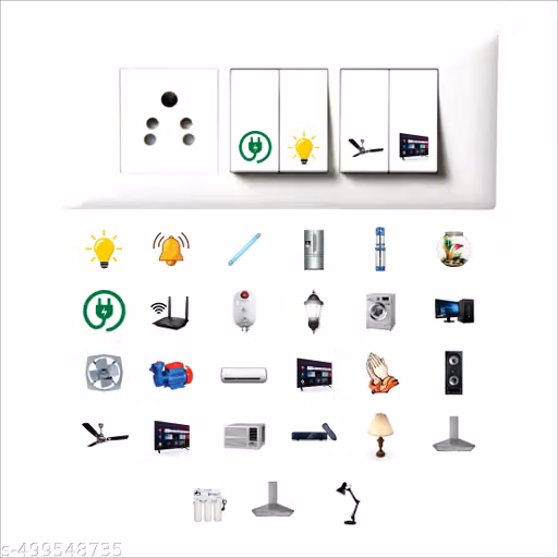 Panda Switch Board Sticker pack of 9