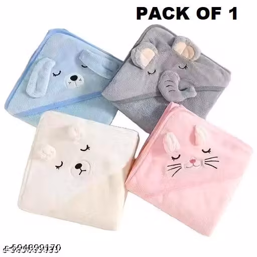Rabbit Kids Bath Towel | Soft Cotton Terry Baby Towel for Boys & Girls