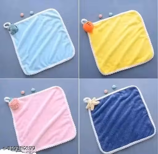 Super Soft Hanging Hand Towel for Kitchen & Bathroom – Fast Drying Microfiber Pack of 4