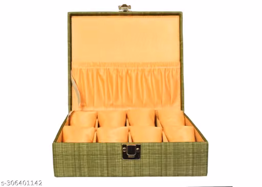 8 Slot Watch Organizer Box – Stylish Watch Storage & Display Case