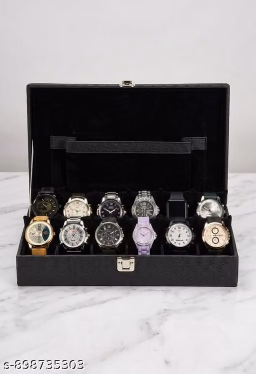 8 Slot Watch Organizer Box – Premium Watch Storage & Display Case