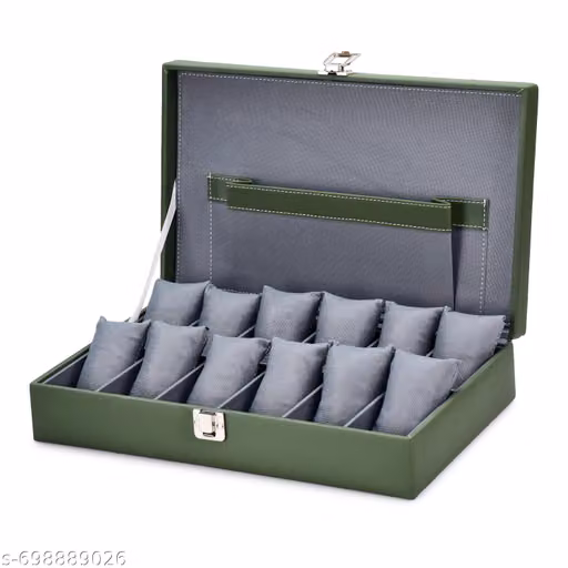 12 Slot Watch Organizer Box – Premium Watch Storage & Display Case
