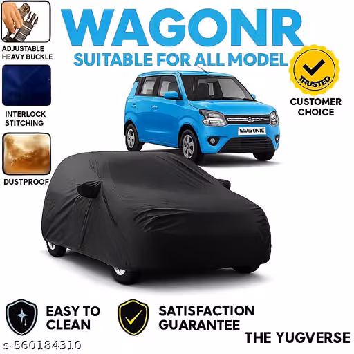 WagonR Car Body Cover – Dustproof & Easy Clean Cover with Adjustable Buckle