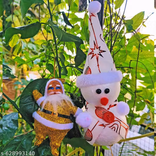 Christmas Santa & Snowman Hanging Set – Festive Home & Tree Decor