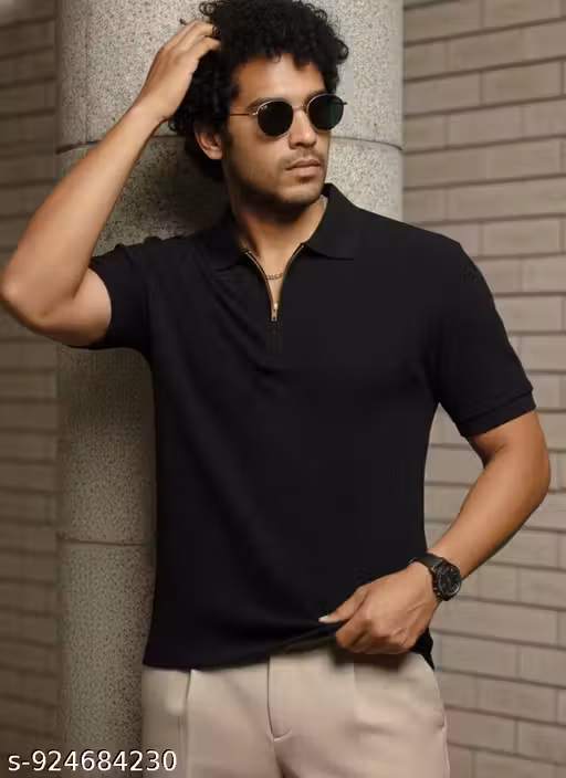 Men's Polo Half Sleeves Solid Polo T-shirt