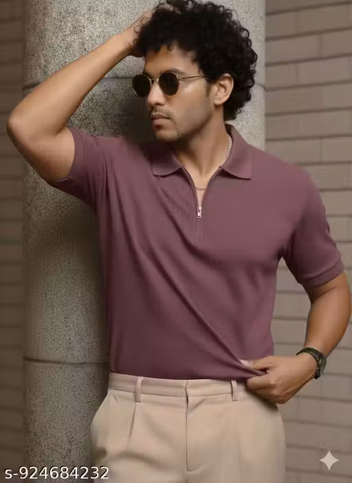 Men's Polo Half Sleeves Solid Polo T-shirt