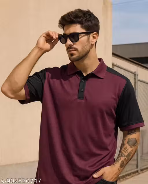 Men's Polo Half Sleeves Solid Polo T-shirt