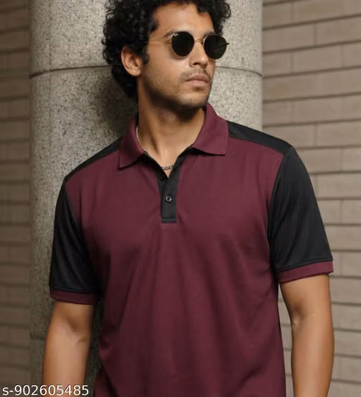 Men's Polo Half Sleeves Solid Polo T-shirt