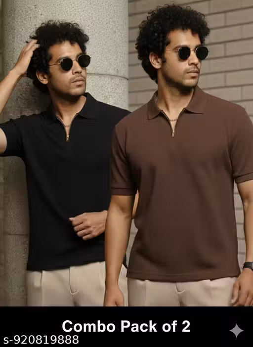 Men's Polo Half Sleeves Solid Polo T-shirt