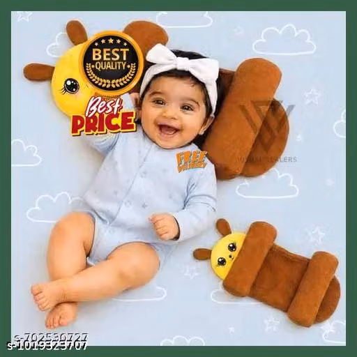 Little Love Baby Head Support Pillow – Viscose & Fiber, 0-12 Months