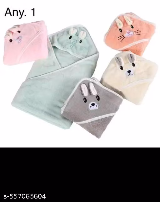 Soft Flannel Baby Blanket & Wrapper – 0–6 Months