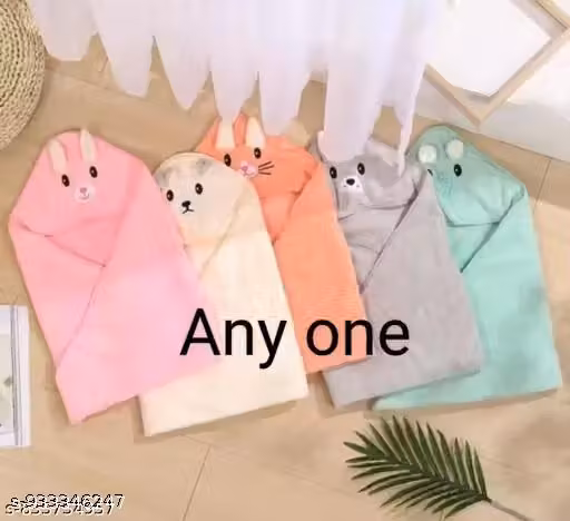 Soft Baby Hooded Bath Towel – Cute Animal Design
