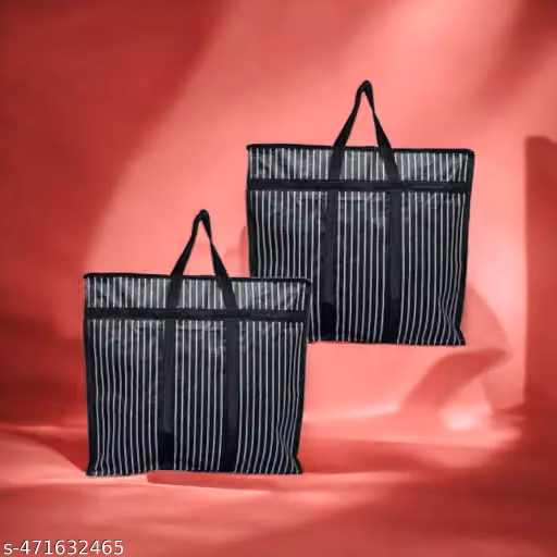 Heavy Duty Jhola Shopping Bag with Zipper