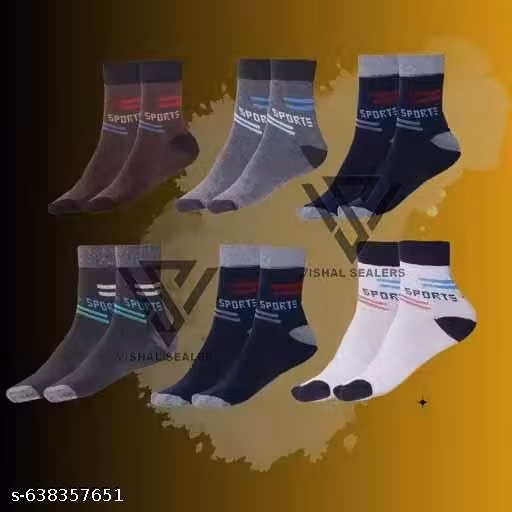 Men & Women Cotton Ankle Length Casual Socks – Pack of 6
