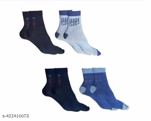 Men’s Sports Crew Socks – Cotton Ankle Length Daily Wear