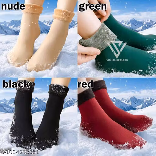 Women’s Warm Fleece Winter Socks – Soft Cozy Thermal Socks
