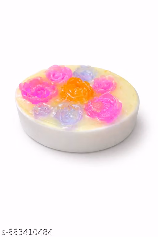 Floral Handmade Soap – Colorful Rose Flower Decorative Bath Soap