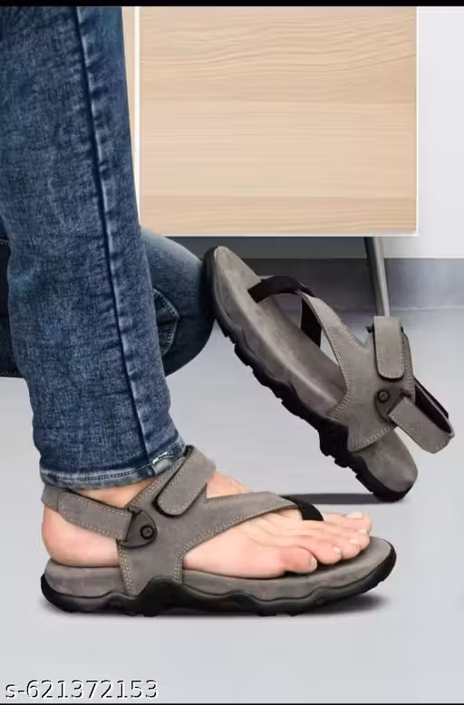 Grey Suede Outdoor Sandal
