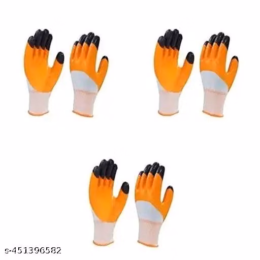 Cotton Blend Work Gloves for Agriculture, Gardening & Construction – Pack of 3