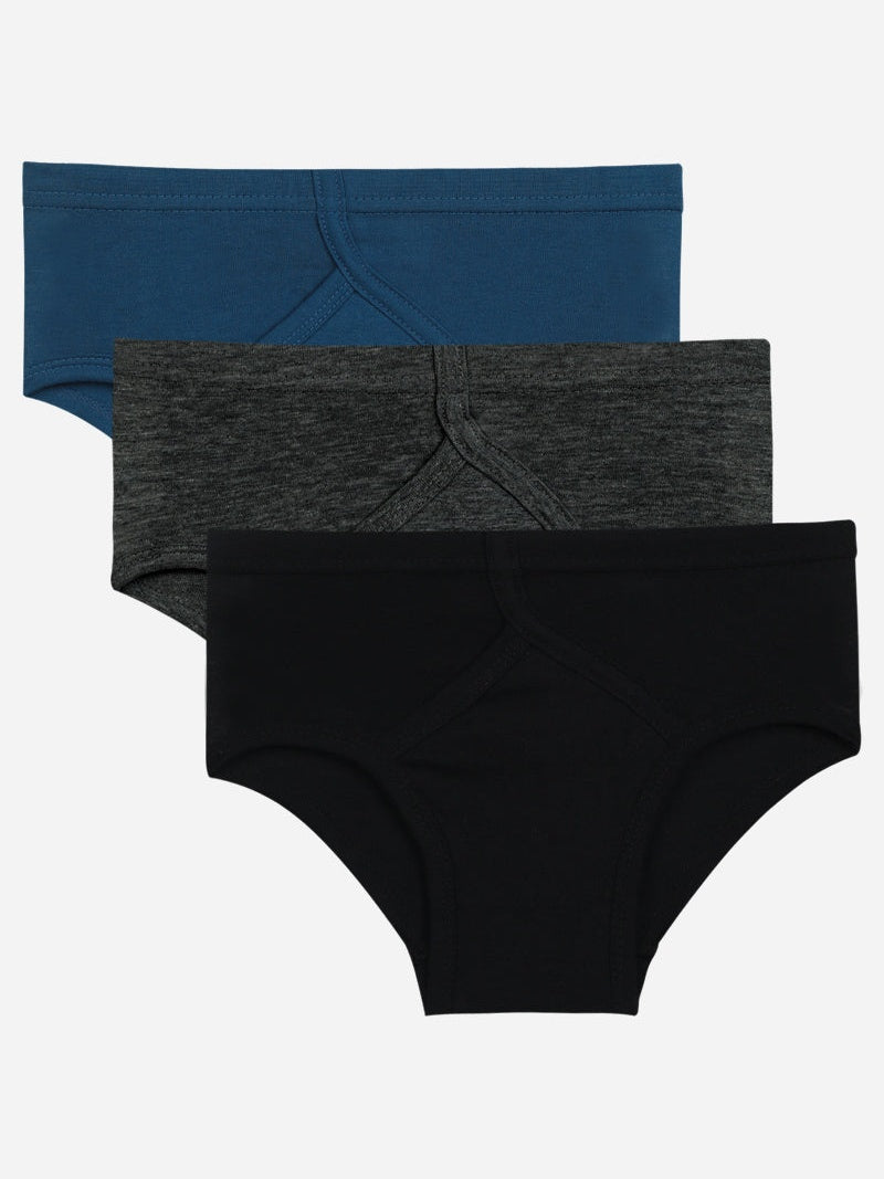 Boys Spiderman Innerwear Brief with Inner Elastic for Everyday Comfort, Support and Kids Wardrobe Essentials - Pack of 3