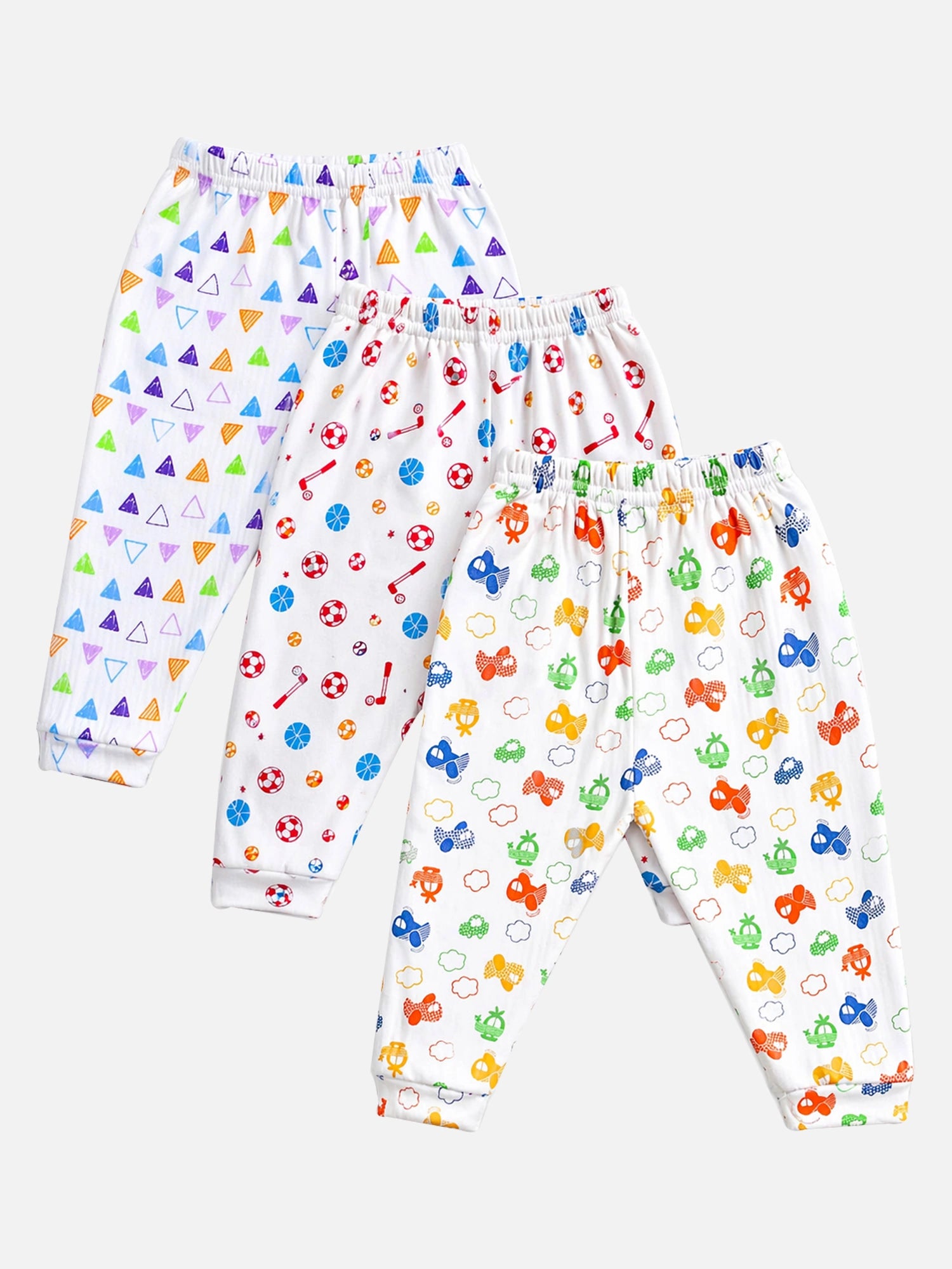 bodycare Unisex Baby Pyjama with Elastic Comfort Fit for Sleepwear, Lounge Wear and Easy Everyday Dressing - Pack of 3