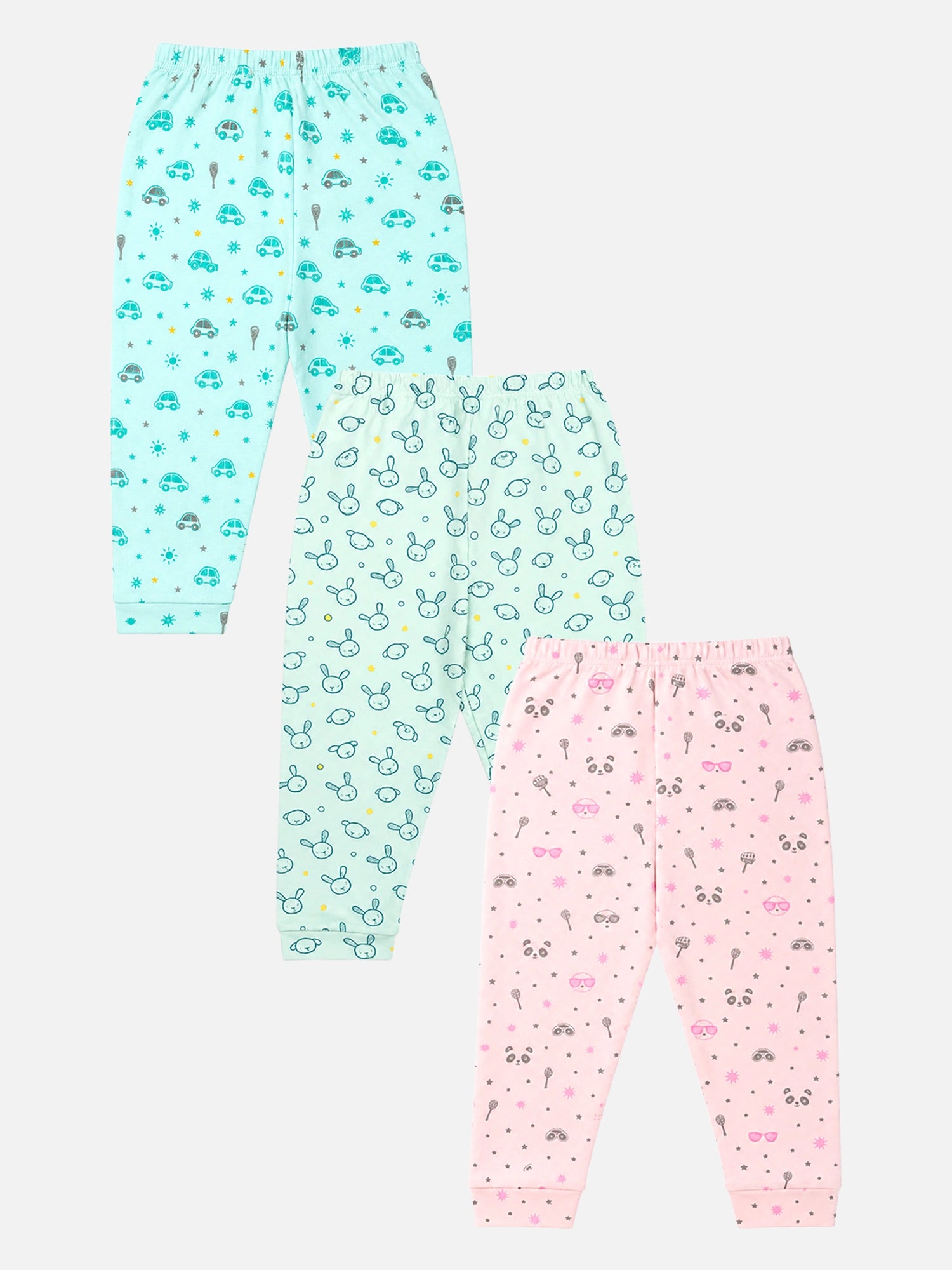 Bodycare Baby All Over Print Pajamas – Full Length, Pack of 3