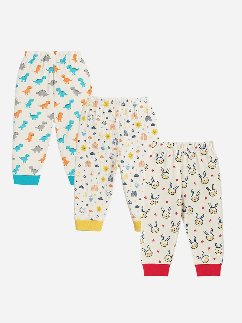 Bodycare Unisex Baby Thermal Pajamas – Full Length, Pack of 3
