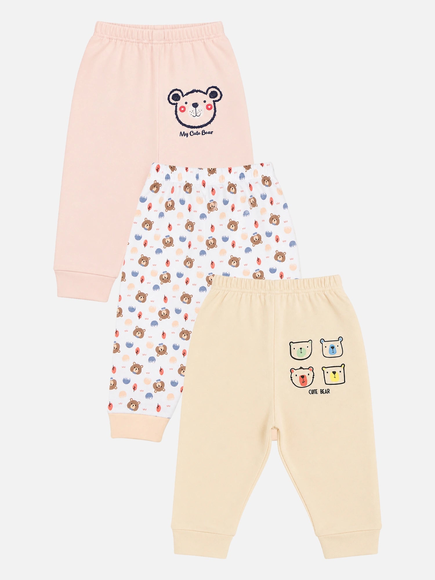 Bodycare Boys Solid Long Length Pajamas – Pack of 3