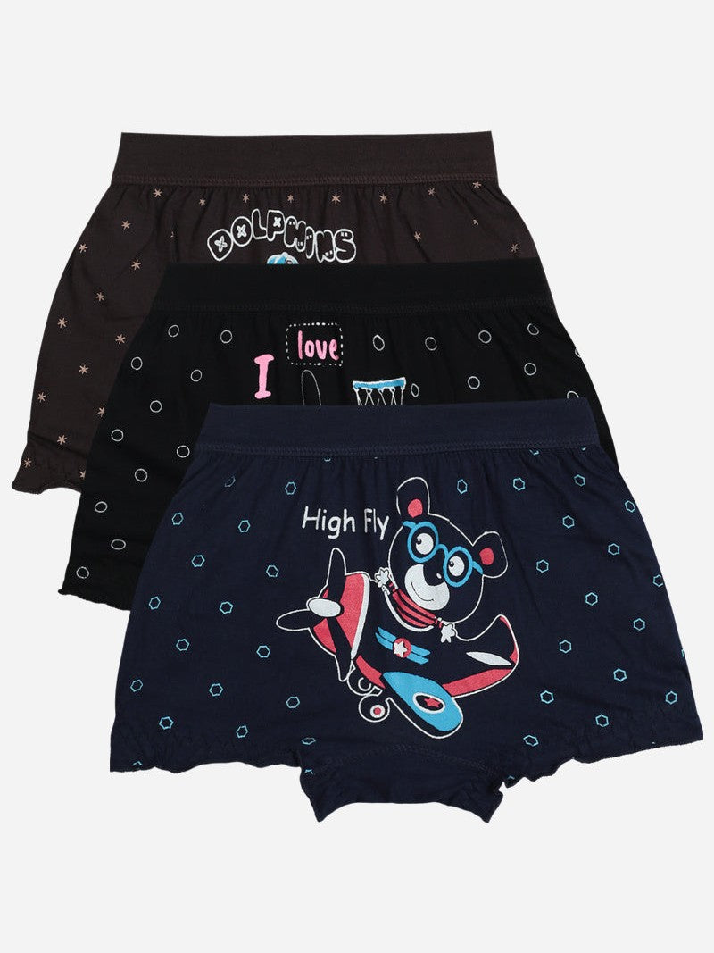 Bodycare Unisex Solid Bloomer with Lycra Band – Short Length, Pack of 3