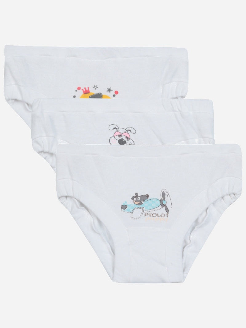 Bodycare Baby Girls Printed Panty with Inner Elastic – Mid-Rise, Pack of 3
