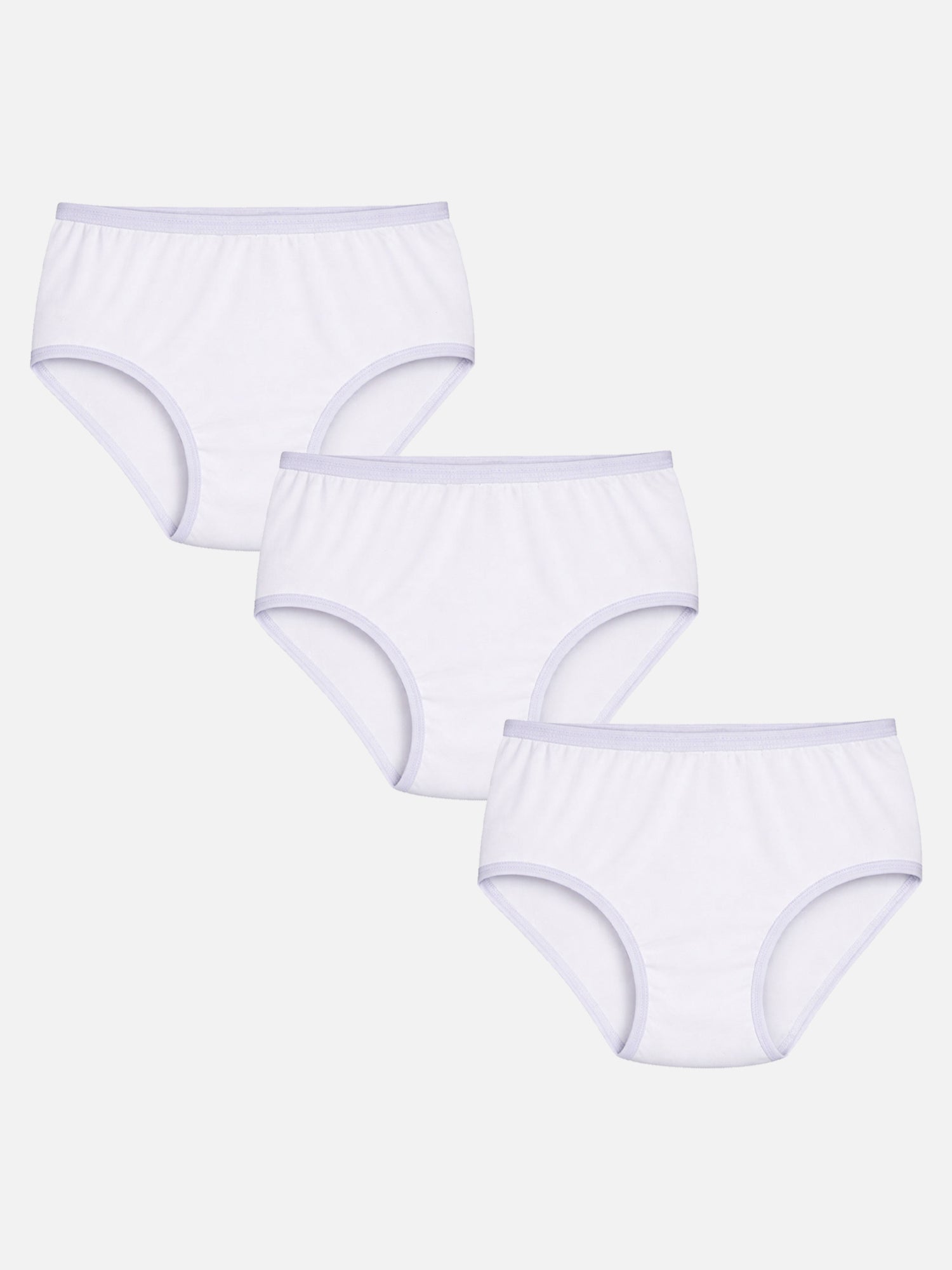 Bodycare Girls 100% Cotton Solid Panty with Top Elastic – Pack of 3