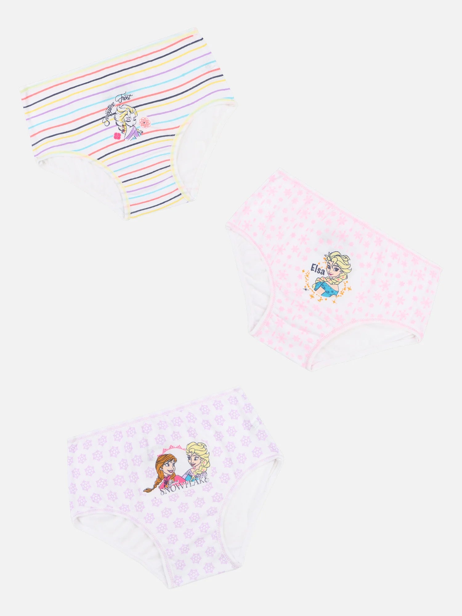 Bodycare Girls Frozen 100% Cotton Character Print Panty with Inner Elastic – Pack of 3
